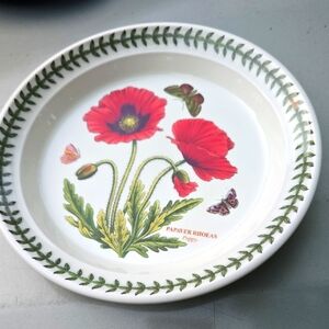 🐞 Portmeirion Poppy Papaver Rhoeas Botanical Garden Made inq England Plate 8"